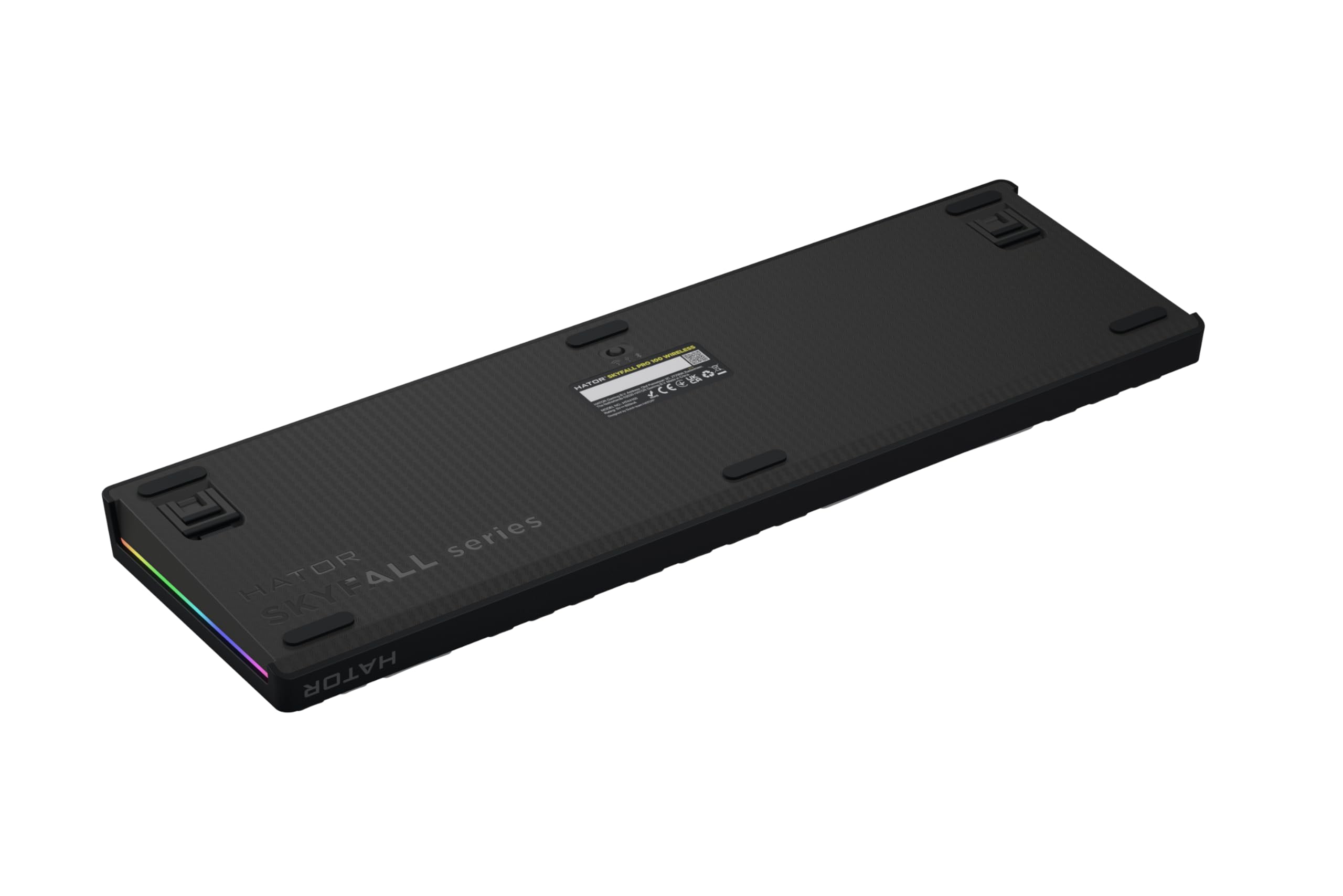 HATOR Skyfall 100 PRO Wireless Mechanische Gaming-Tastatur Silent Switches 8000Hz PBT-Keycaps Schwarz EU Layout