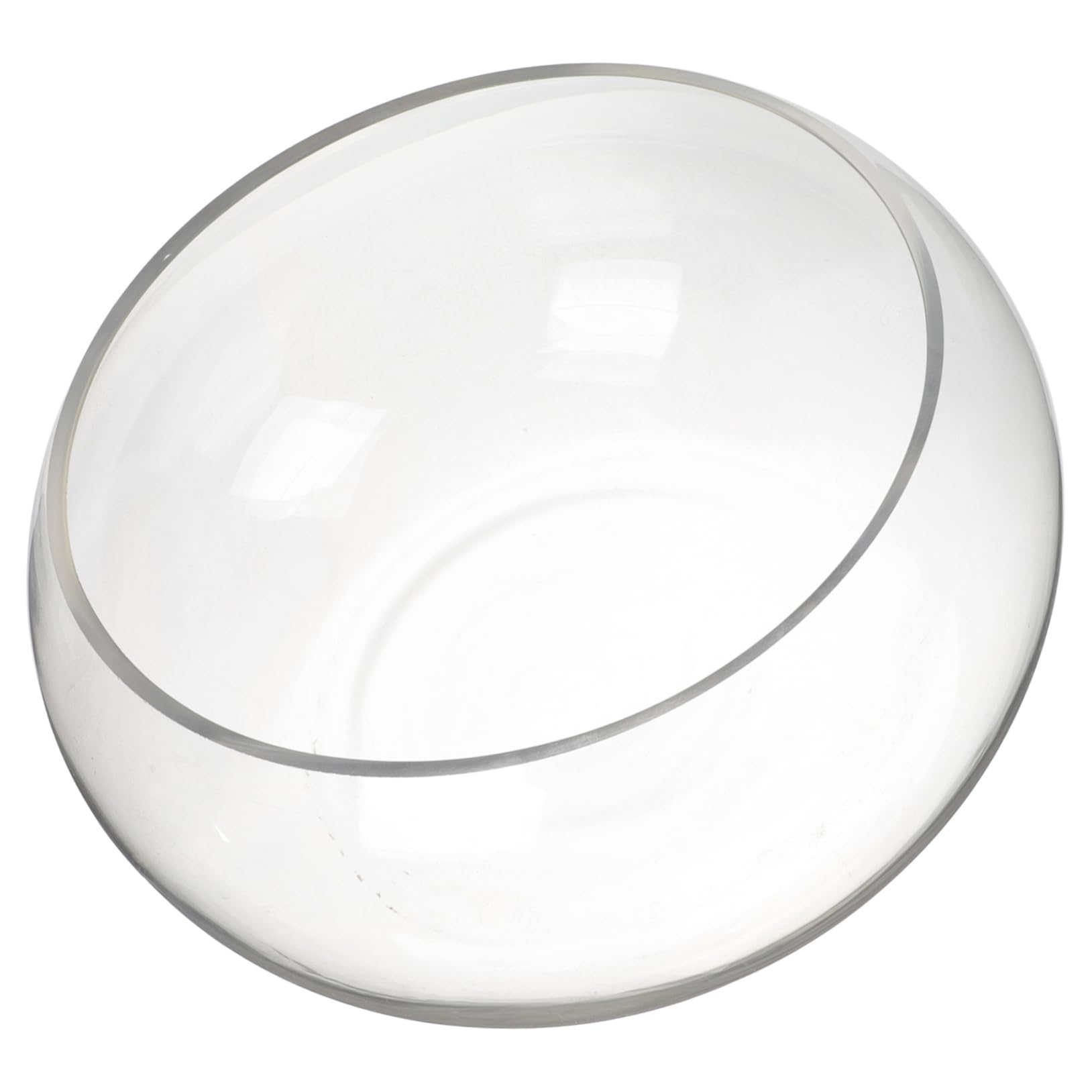 Supvox Rundes Fischglas Aus Transparentem Glas Tischfischglas Als Pflanzgefäß Für Hydrokulturpflanzen Dekorative Glasschale Für Zuhause Und Büro