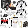 Griddle Accessories Kit 140 Pcs for Blackstone Camp Chef Professional Griddle Grill BBQ Spatula