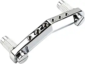 Ponte fixa de guitarra com barra de parada para guitarra elétrica de 6 cordas, ponte rígida de desempenho confiável e estável, substituição em formato