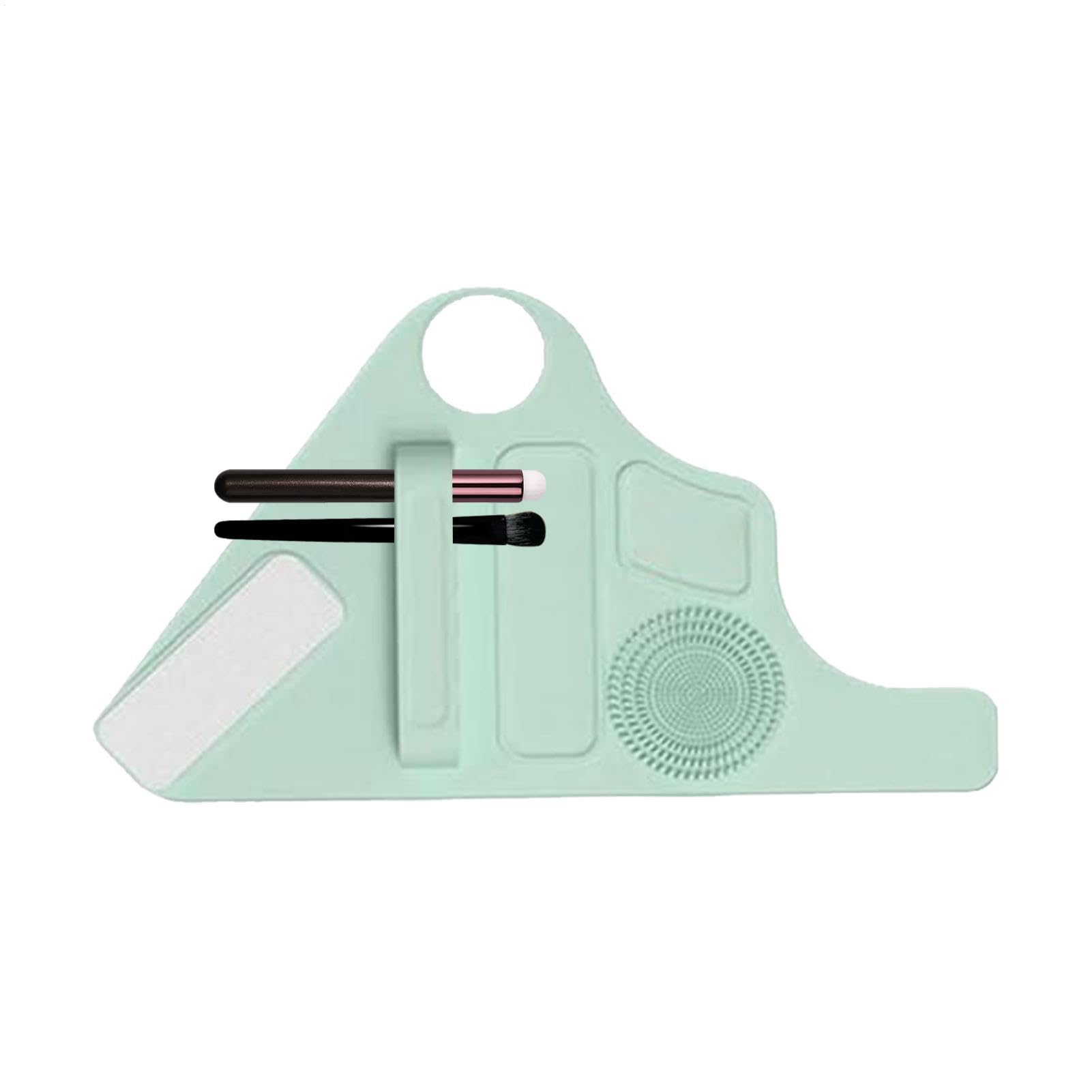 Makeup Palette Tray - Makeup Palette Wristband | Silicone Foundation Mixing Pigment with Makeup Brush Storage | Adjustable Makeup Tray on Your Wrist, Foundation Palette for Makeup Artist