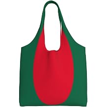 Flag Of Bangladesh Canvas Tote Bag Reusable Shopping Bag