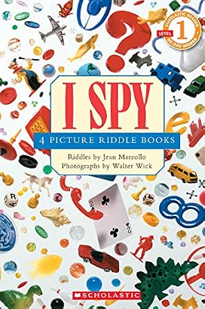 Amazon.com: Scholastic reader, Level 1: I Spy 4 Picture Riddle Books ...