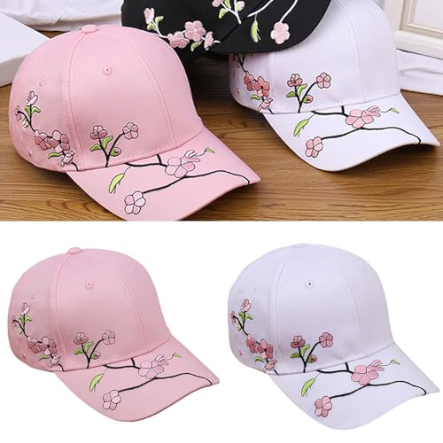 Gorra bordada con flores para mujer miniatura 2