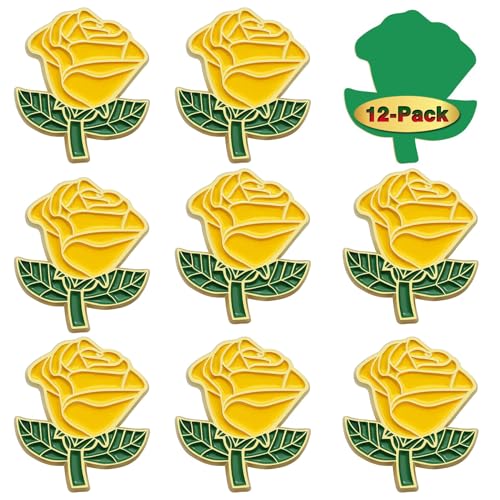 La Mejor comparativa de Closet de pino para comprar hoy. 29 12/50/100 pines de rosas amarillas a granel de 1.2 pulgadas, broche de solapa esmaltado para el día de San Valentín, insignia, regalos para hombres y mujeres, ropa, bolsos,...
