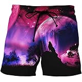 BRILIGHTEN Hombre Pantalones Cortos de Playa Secado Rápido Bañador Estampado Beach Shorts...