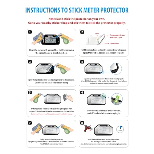 ERODIAN Meter Display Screen Protector For Honda Shine 125 OBD2B - Image 8