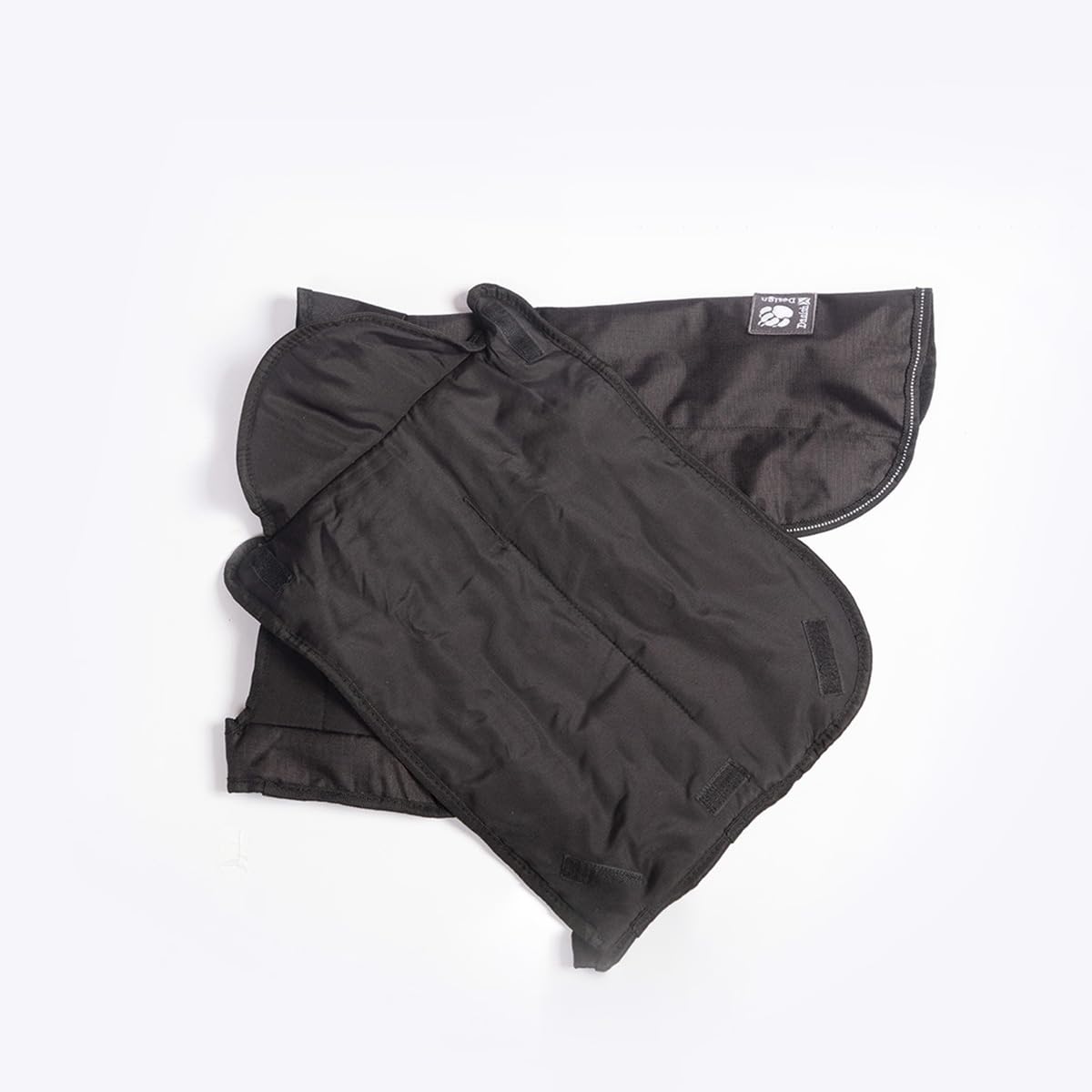 Danish Design Arnés Negro 2 en 1, Resistente a la Lluvia, Resistente al Viento, Lavable a máquina, Abrigo para Perro/Cachorro, 22 Pulgadas, 55 cm