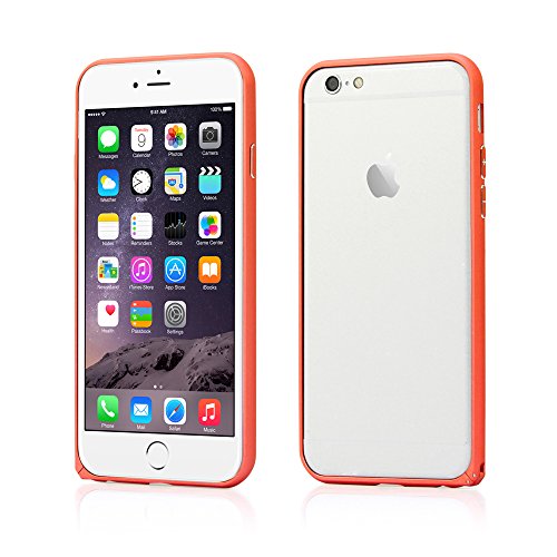 Bumper en aluminium pour iPhone 6 Trenro rouge protection antichoc métallique fine