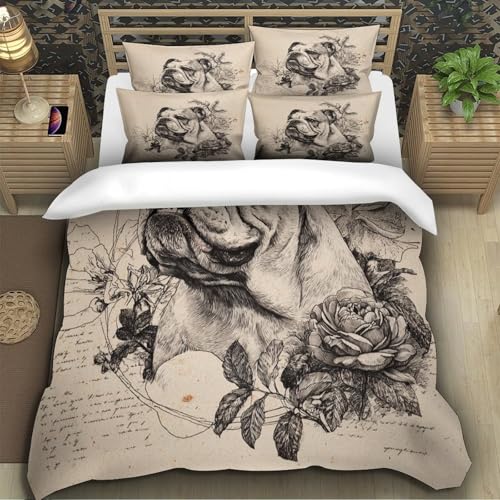Housse de couette taureau microfibre super douce qualité king size - 5