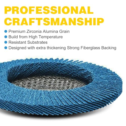 Pretec 115B80FD40#-12 Flap Discs 4 1/2 For Angle Grinder thumb #3