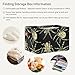 susiyo Poisonous Spider Storage Bins Large Fabric Sorage Baskets for Shelves 2 Pack Foldable Decorative Closet Baskets with Handles for Organizing Shelf Clothes Home Office, 15x11x9.5Inches
