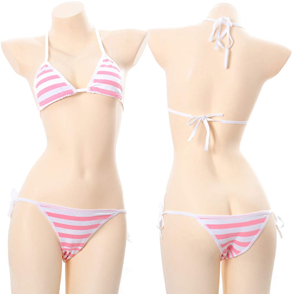 SPORCLO Cute Sexy Anime Lingerie Bra and Panty Set Lolita Cosplay Micro Underwear Suit Kawaii for Women: Cute Sexy Anime Lingerie Bra and Panty Set Lolita Cosplay Micro Underwear Suit Kawaii for Women