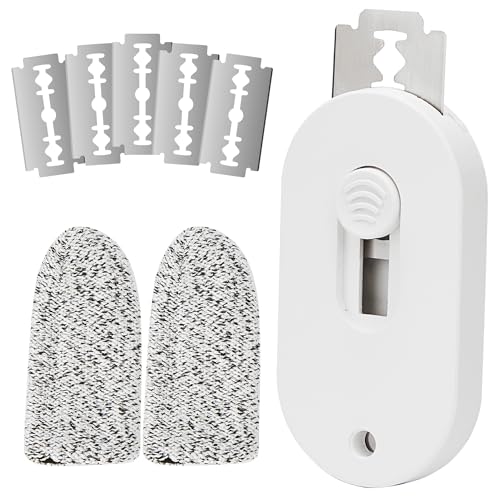 Fengsong ufo bread Lame,professiona dough scoring tool with extractable blade,sourdough bread tool for baking,scorer for sourdough razor scorer scoring patterns booklet & 5 razor blades (white)