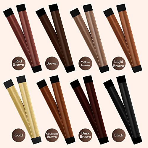 Magic Hair Bun Maker Donut 2 Pcs - French Twist Hair Styling Tool Snap Roll, Hair Bun Accessories With 20 Hair Bobby Pins, 5 Elastic Bands And 4 Pony Hair Tool For Women Kids & Short Thin Hair (Brown) #TOP7