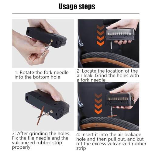 Ensemble d'outils de réparation de vélo pour éviter les crevaisons - 4