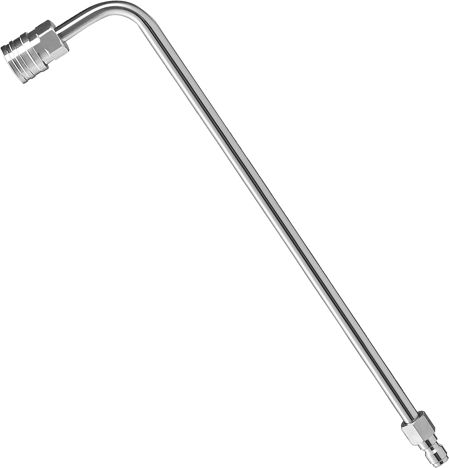 Pressure Washer Wand Extension, 90 Degree Curved Angled, Undercarriage and Gutter Cleaner Attachment, 1/4 Inch Quick Connect, 14 Inch