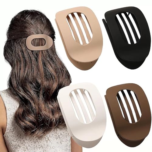 Set de 4 pinzas planas para cabello, diseño francés clásico miniatura 6