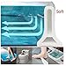 79 Inch Shower Threshold Water Dam,Collapsible Shower Threshold Water Dam, Shower Threshold Collapsible Shower Water Guard, Bathtub Dam Self-Adhesive (red)