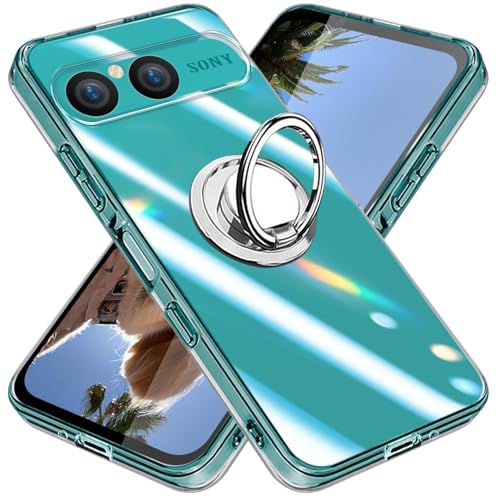 Xperia 10 VII ケース クリア リング付き TPU エクスペリア10 VII カバー 専用 黄変防止 耐衝撃 薄型 ケース 車載ホルダー対応 滑り止め 落下防止