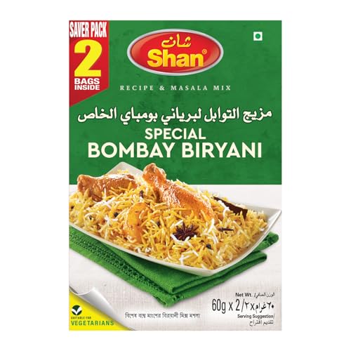 Shan Special Bombay Biriyani Saver Pack - 2 x 60g for Authentic Flavor