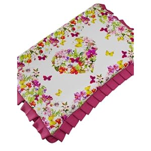 PETTI Artigiani Italiani Küchentextilien-Set, 100% hypoallergene Mikrofaser, Schmetterlinge, Coprifornello 46 x 70 m