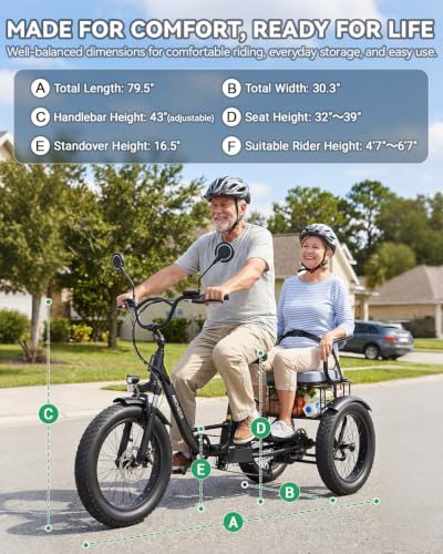 ANCHEER Electric Tricycle for Adults