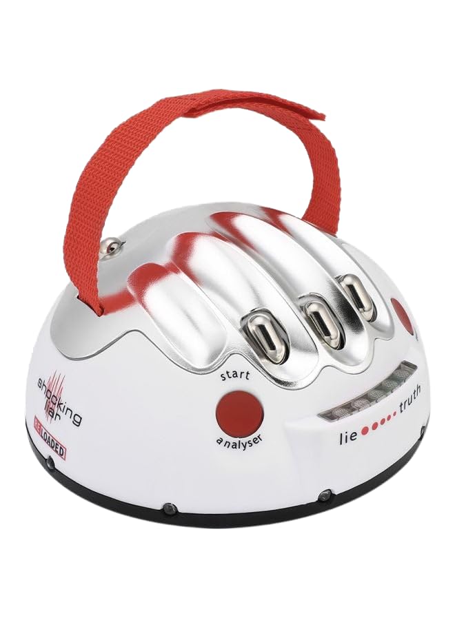 Electric Shock Lie Detector Toy 16X16X7.5Cm White/Silver/Red