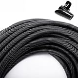 50 FT 1/2” Wire Loom Split Tubing Auto Wire Conduit Flexible Cover