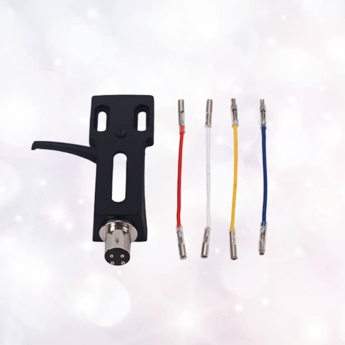 BESTonZON 3 Sztuk Drut Rysika Samochodowy Kosz Na Śmieci Czarny Atrament Haedshell Headshell Gramofon Dyfuzor Samochodowy Pusty Gramofon Headshell Do Montażu Na Rysik Gramofon Headshell