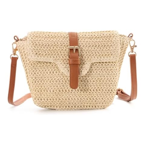 Sac à bandoulière EVEOUT en paille Cover