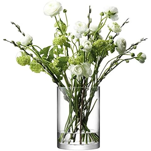 LSA International Column Vase/Candleholder H24 x Ø17cm Clear Cover