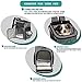 PetAmi Dog Backpack Carrier, Airline Approved Cat Backpacks for Carrying Small Large Cats, Pet Carrier Back Pack, Ventilated Soft Sided for Travel, Hiking, Camping, Max 18 lbs, Heather Gray