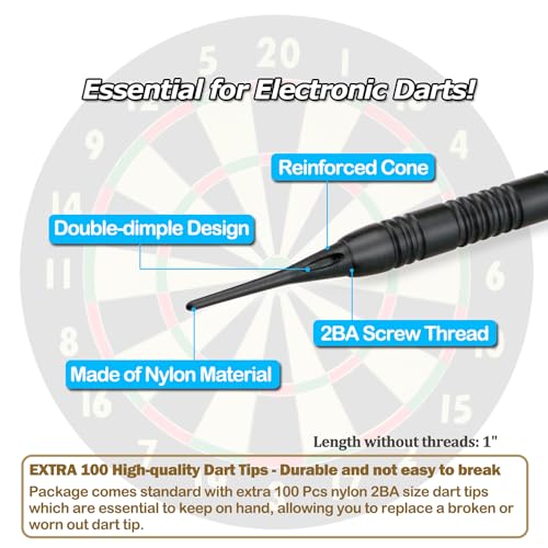 Wolftop SDB-WMS-12P 12 Pack Soft Tip Darts - Plastic Tip Darts 18 Grams thumb #4
