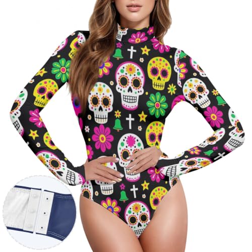 Body de dibujos animados multicolor para mujer ideal para combinar con vaqueros 2
