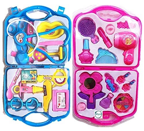 Yaayi Pretend Play Combo Doctor Toy Set Beauty Princess Makeup kit Toy Set for Kids Girls Boys Make in India Toys Doctor Set Beauty Makeup Set Toys for Girls Set (B096XJZJG4) Amazon Price History, Amazon Price Tracker