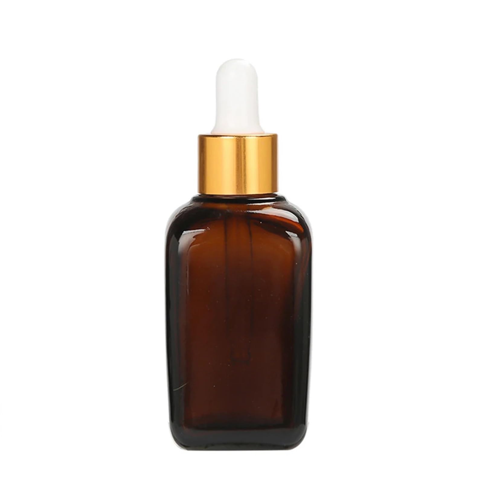 Gotero Pipeta de reactivo líquido vidrio ámbar, botella aceites esenciales, tapa cuentagotas, contenedores vacíos aromaterapia(Silver,20PCS_50ML)