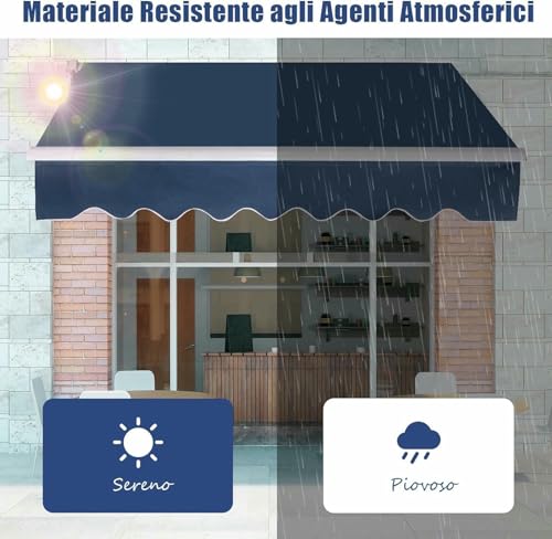 Auvent de terrasse rétractable pour stopper la chaleur et la pluie en cour - 5