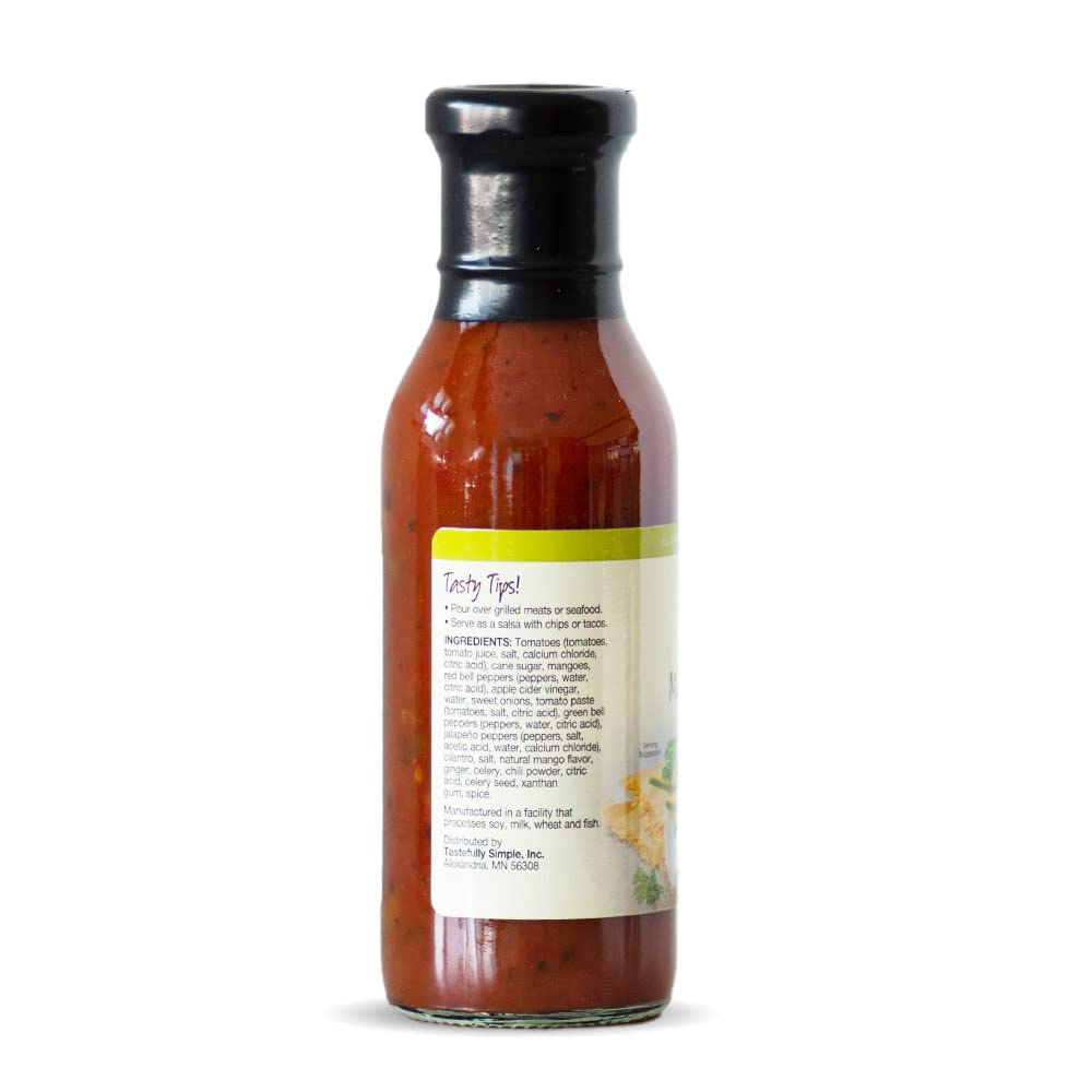 Tastefully Simple Salsa de parrilla de mango para pollo, carne de res