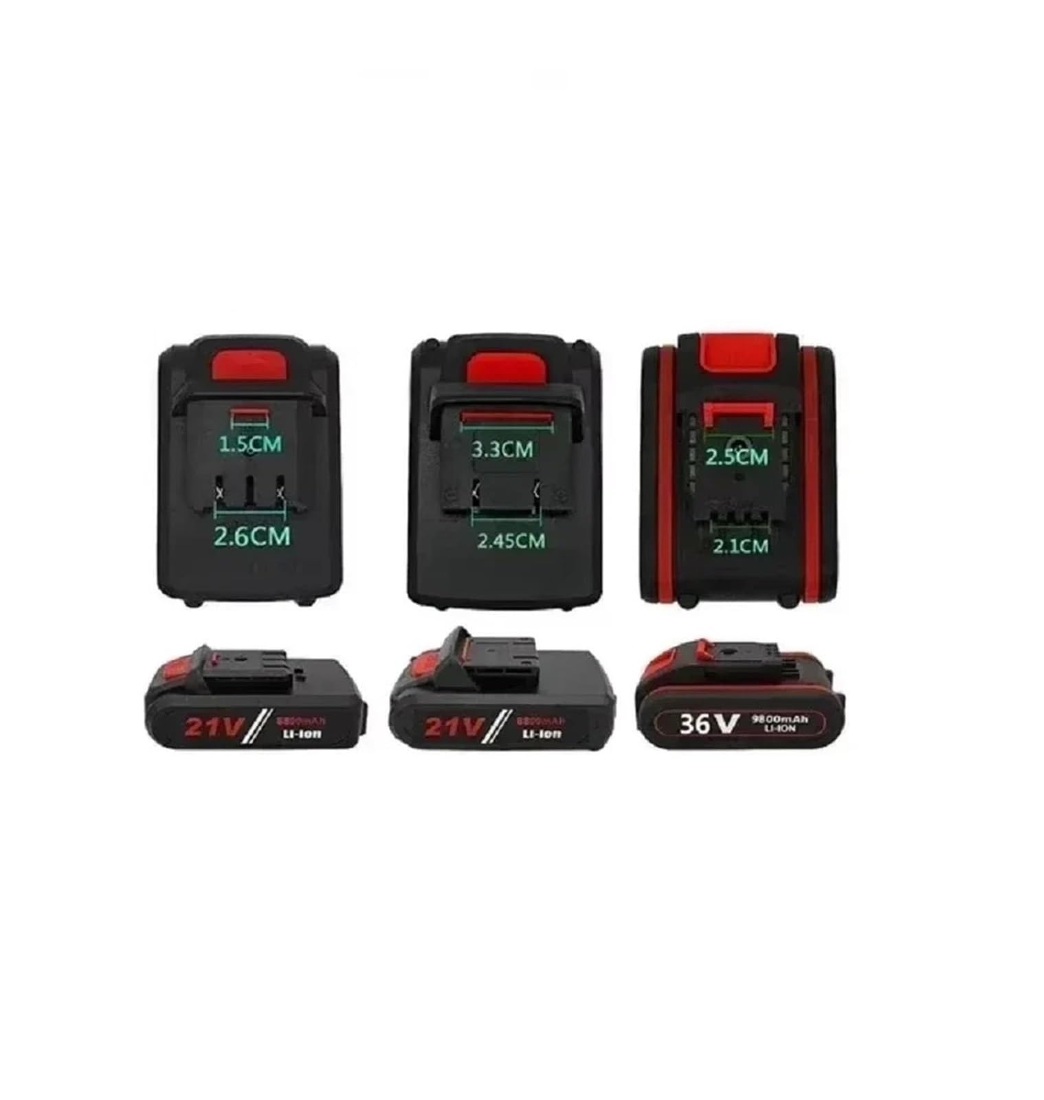 2025 Batería De Litio Recargable De 21V A/21V B 8800mah