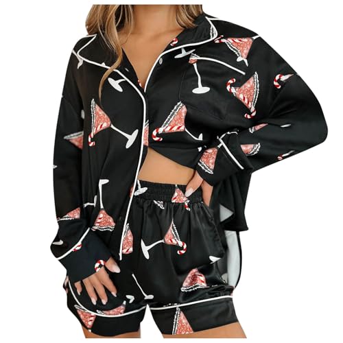 Pyjama de noël bonbon pour femmes ensemble de nuit et vêtements de détente