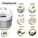 Aroma Housewares ARC-6206C Professional Digital Rice Cooker & Multicooker with Ceramic Inner Pot, Steam Basket Included, 12-Cup cooked / 4Qt, White