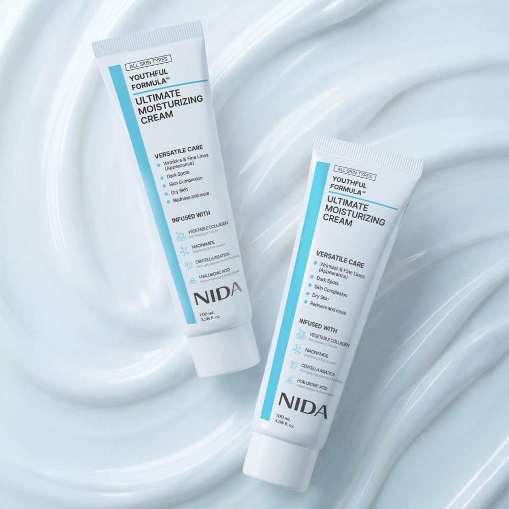 Youthful Formula™ Ultimate Moisturizing Cream | Centella Asiatica, Niacinamide, Hyaluronic Acid, Collagen | Wrinkles, Fine Lines, Dark Spots, Dry Skin, Redness | 3.38 fl. oz., 100ml (Updated Formula)