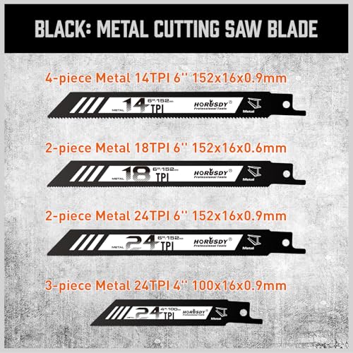 HORUSDY 40-Piece Reciprocating Saw Blade Set