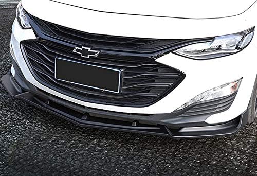 EPARTS Front Bumper Body Kit Spoiler Lip Compatible with 2019-2021 Chevrolet Malibu (Unpainted Black)