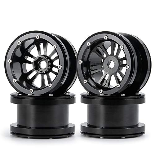 Que-T 4pcs/Set RC Beadlock Wheel Rims, 2.2