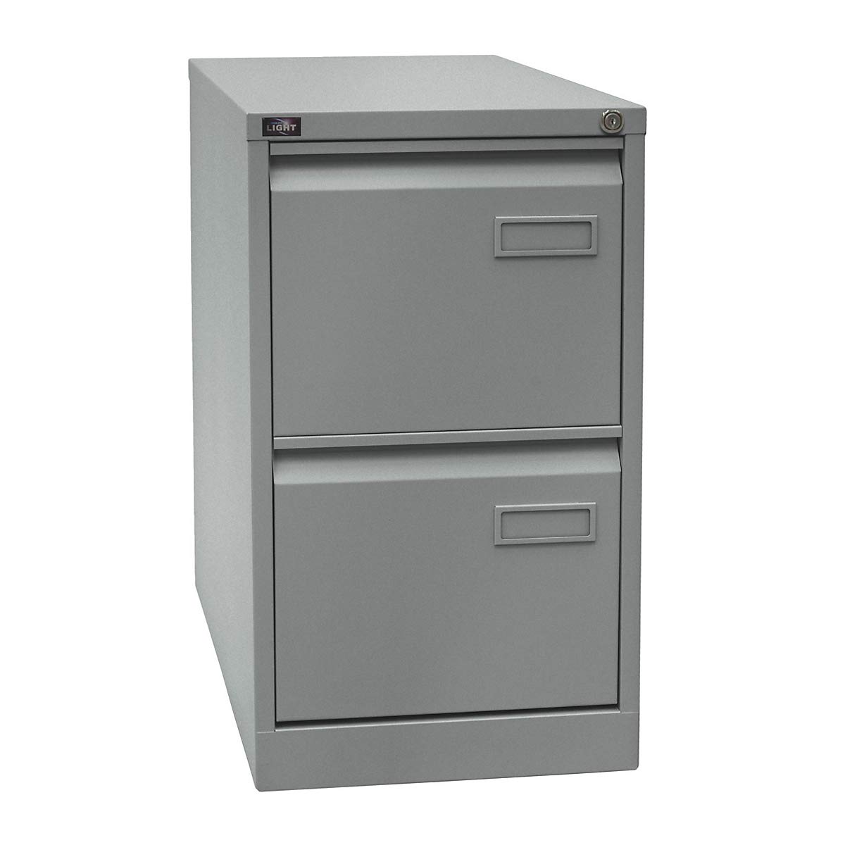BISLEY Light Hängeregistraturschrank, einbahnig, DIN A4, 2 HR-Schubladen, Metall, 355 Silber, 62.2 x 41.3 x 71.1 cm