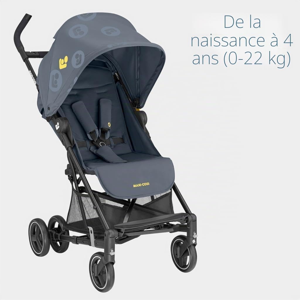 Maxi-Cosi Mara Poussette canne Ultra Compacte, De la naissance à 4 ans (0-22 kg), Brave Graphite