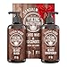 Viking Revolution Beard Wash & Beard Conditioner Set with Argan & Jojoba Oils - Softens and Strengthens - Natural Sandalwood Scent - Beard Shampoo with Beard Oil (17 oz)