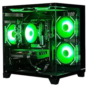 Gaming PC Desktop, Intel Core i5 14400F, RTX 4060, 32GB RAM, 1TB SSD, ARGB Fan, Tower Computer for Gaming and Office